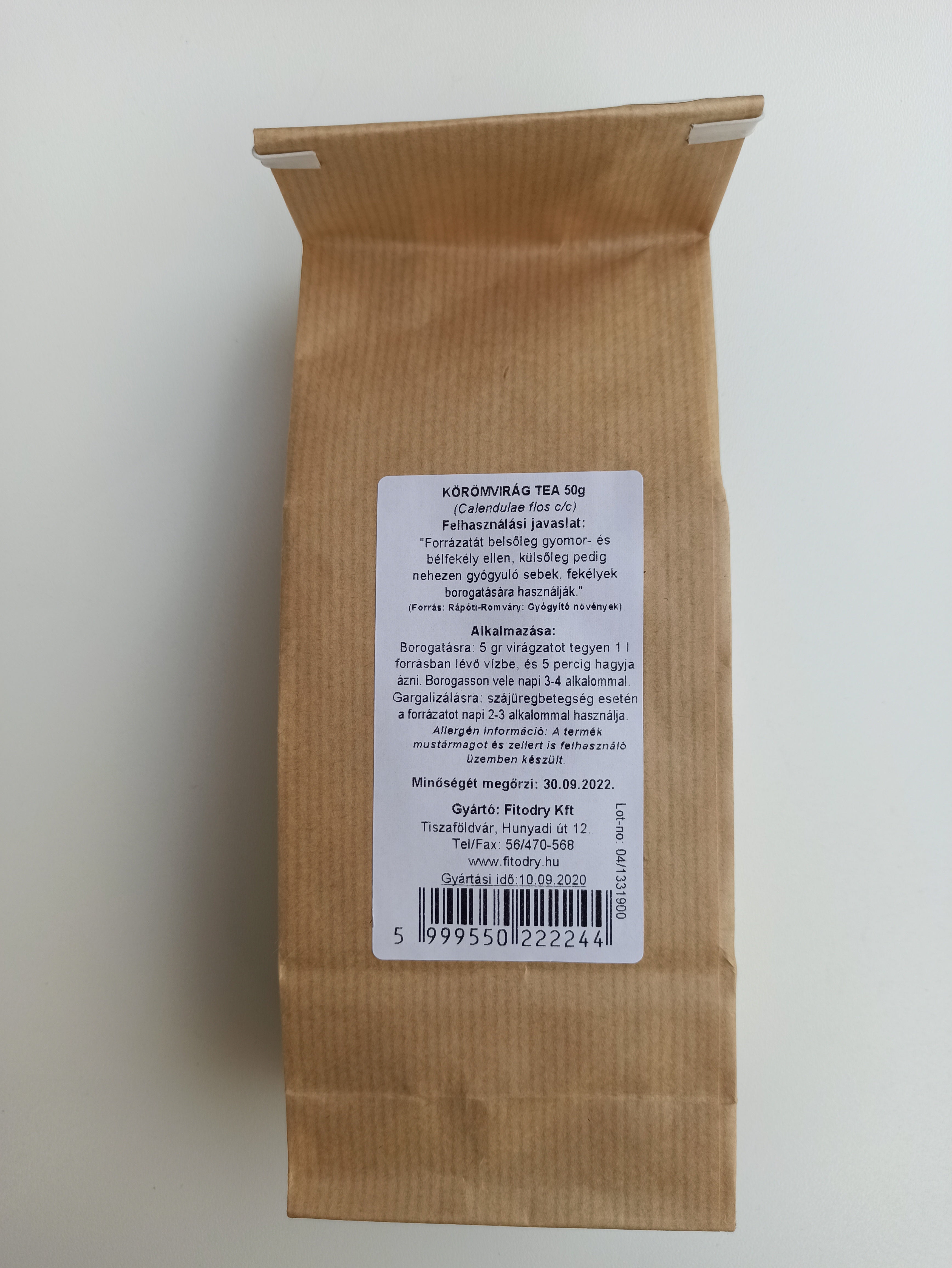 Fitodry Körömvirág Ablakos Tea 50g