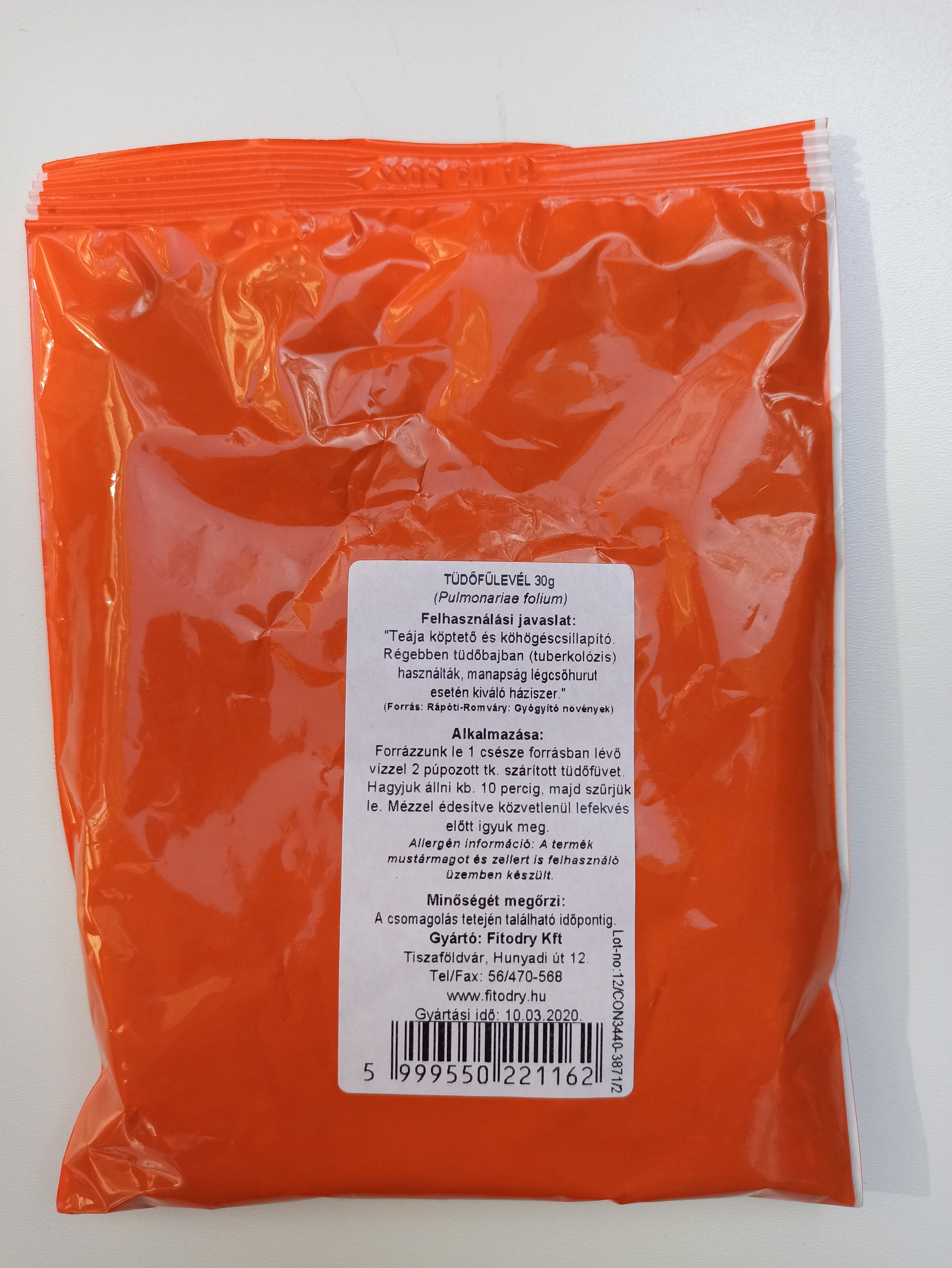 Fitodry Tüdöfűlevél 30g