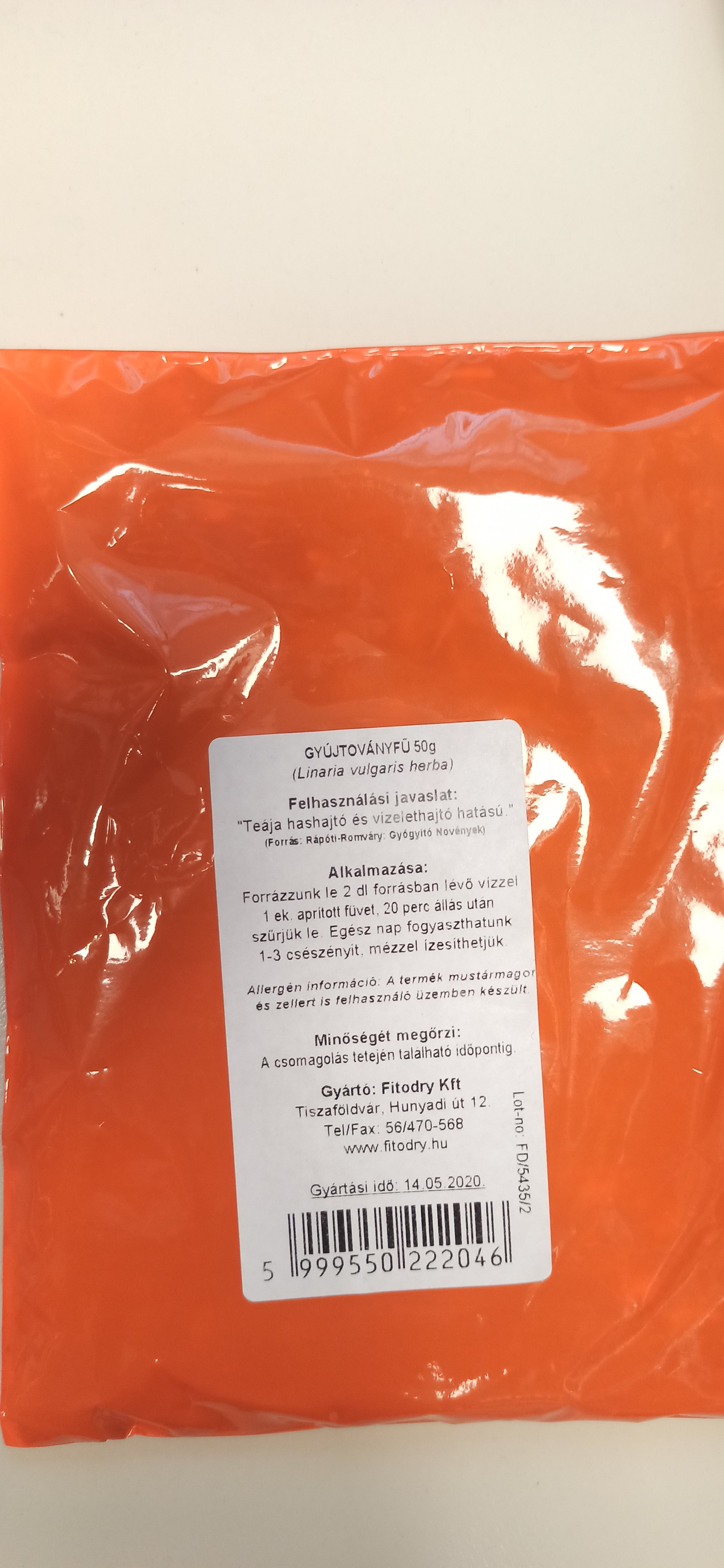 FITODRY GYÚJTOVÁNYFŰ 50 g