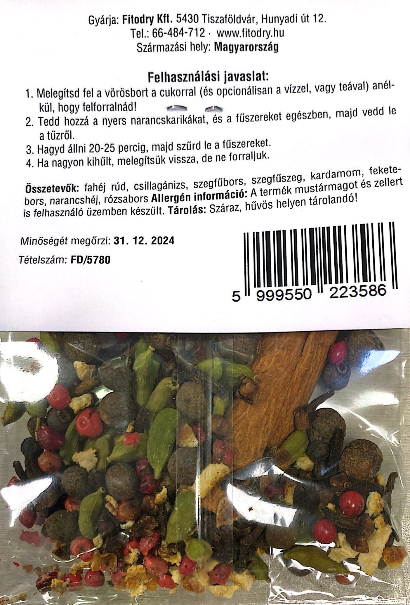 FITODRY FORRALT BOR FŰSZERKEVERÉK ( 25g )