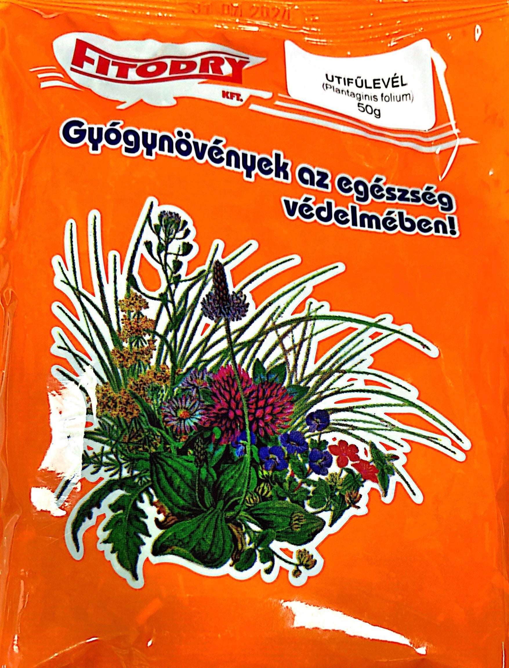 FITODRY LÁNDZSÁS UTIFŰ LEVÉL 50g