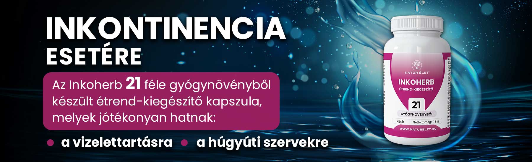 NATÚR ÉLET INKOHERB KAPSZULA 45db