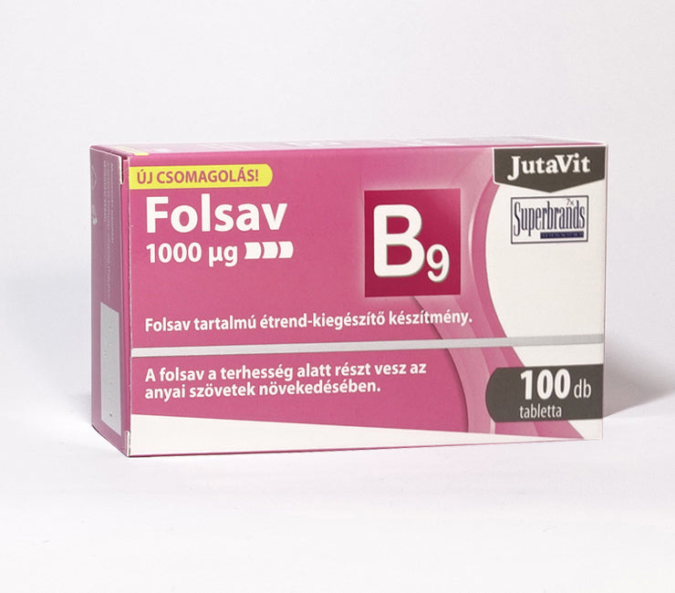 Jutavit Folsav 1000 µg tabletta 100 db