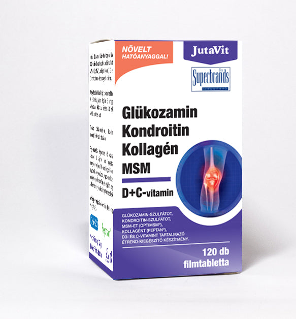 JutaVit Glükozamin Kondroitin Kollagén MSM D+C-vitamin 120 db