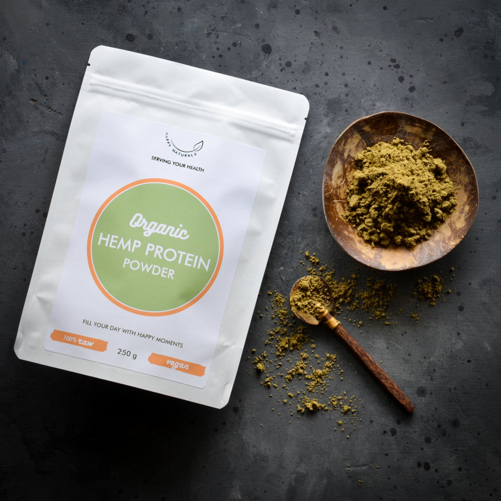 Happy Naturals Bio Kendermag fehérjepor 250g