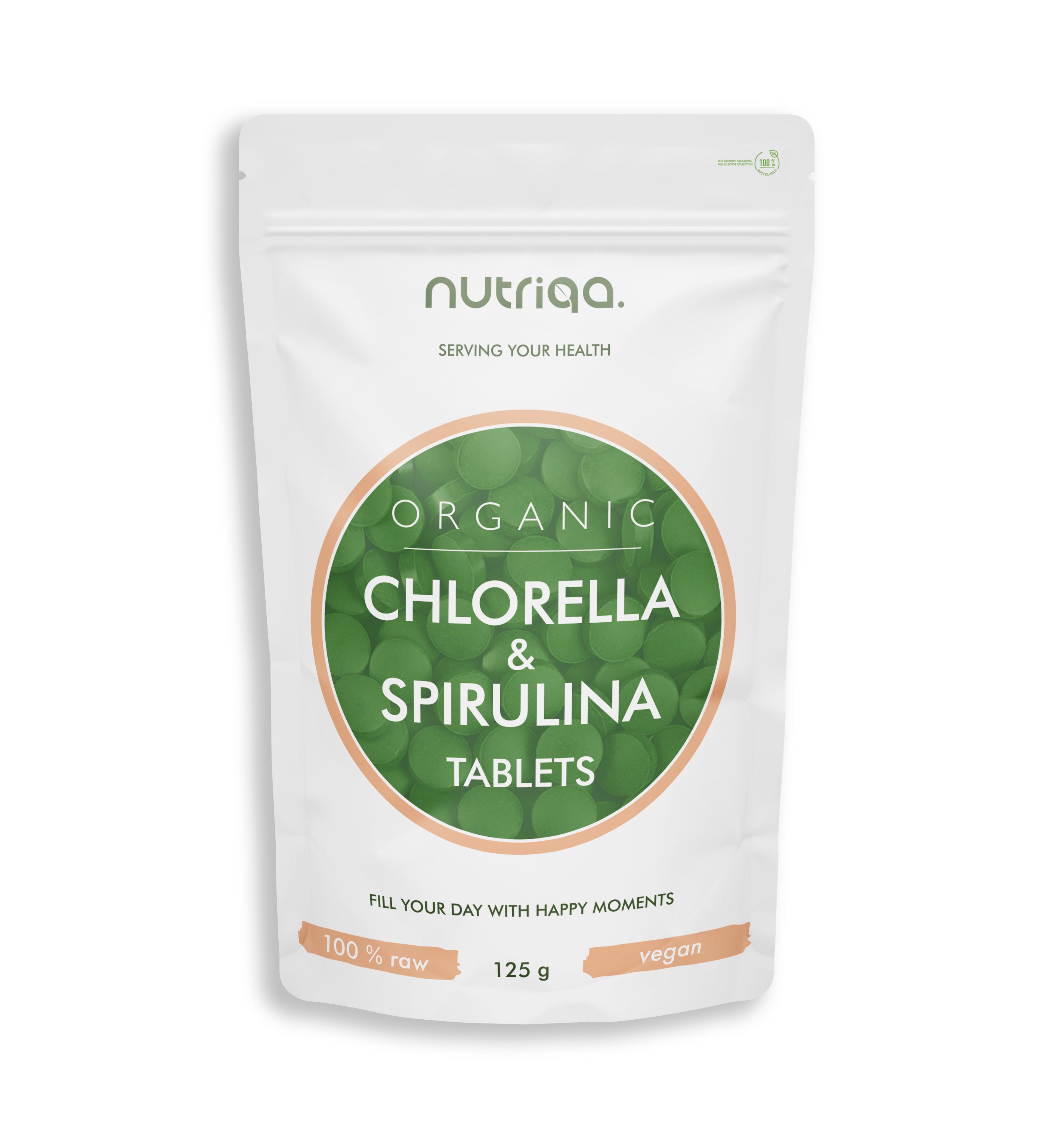 Nutriqa Chlorella & Spirulina tabletta 125g