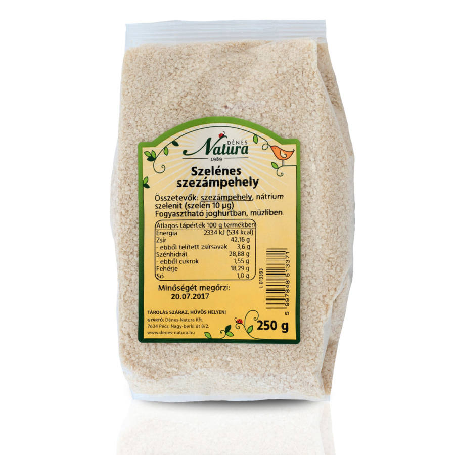 Natura Szelénes szezámpehely 250g