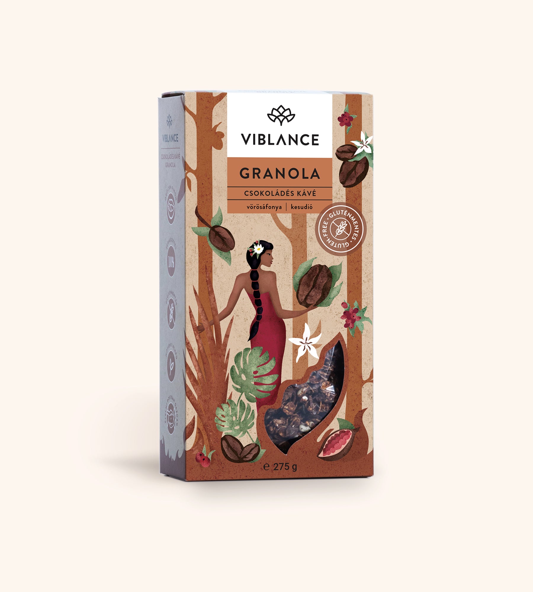Viblance Csokoládés Kávé Granola 275g