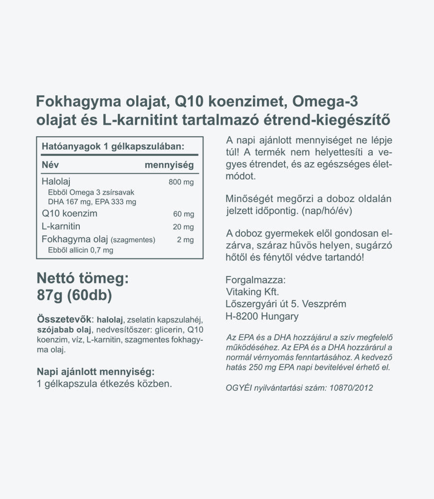 Vitaking Cardiolic Formula 60db