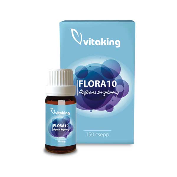 VITAKING FLORA10 élőflórás készítmény (150 csepp)