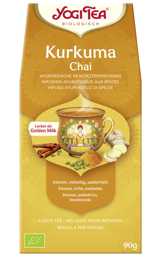 YOGI TEA® KURKUMA SZÁLAS CHAI BIO TEA 90G