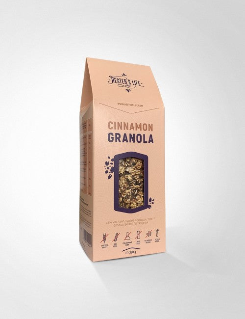 Hester’s Life Granola gluténmentes fahéjas 320g