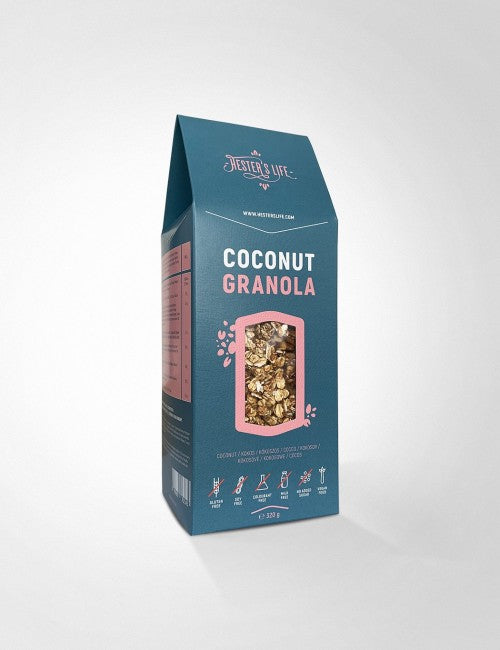 Hester’s Life Granola, gluténmentes, kókuszos, 320g