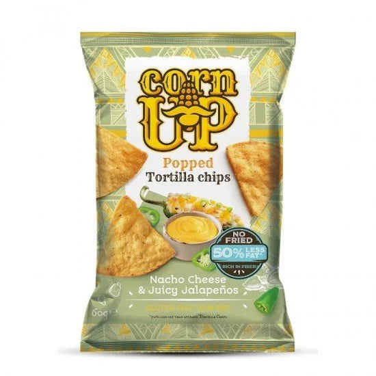Corn up tortilla chips nacho sajt és jalapeno ízű 60g