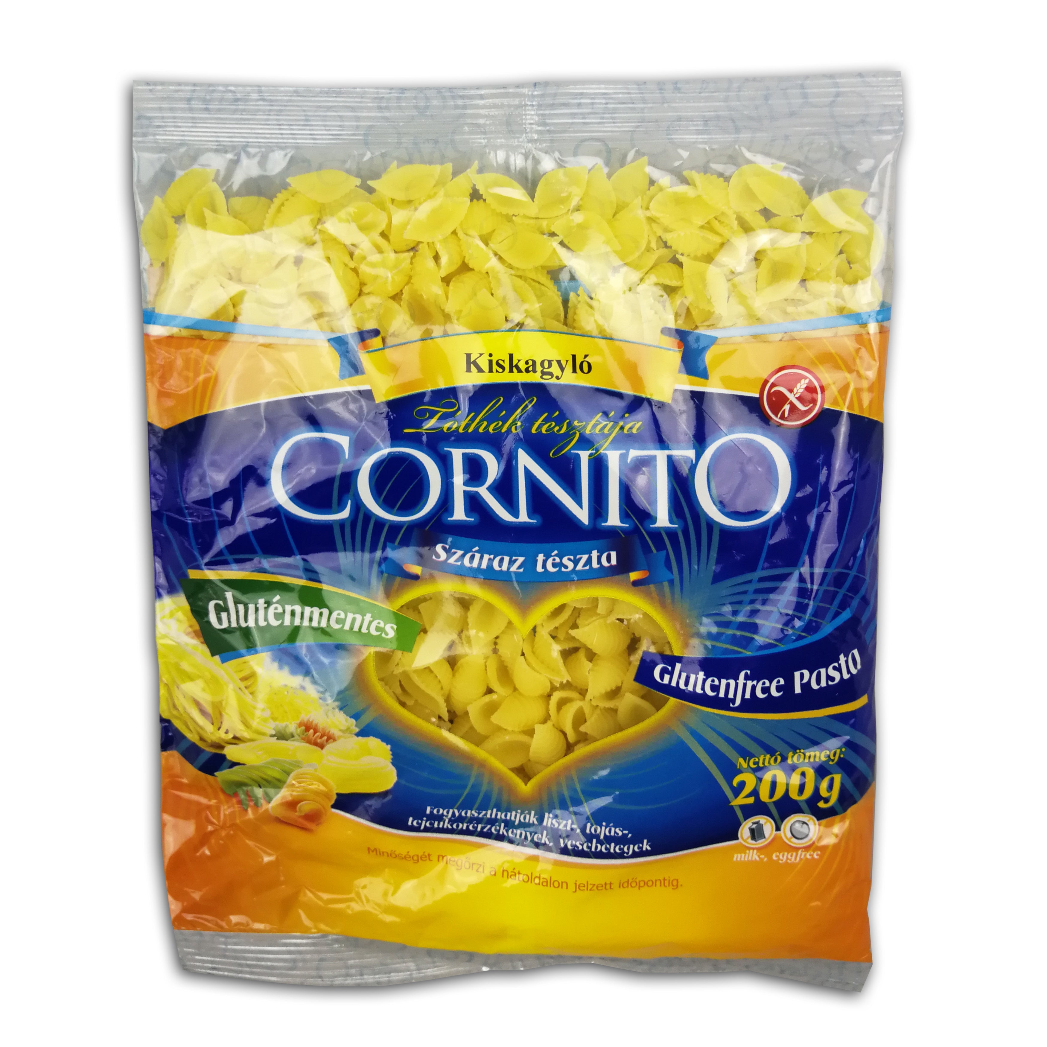 Cornito Gluténmentes Tészta Kiskagyló 200 g