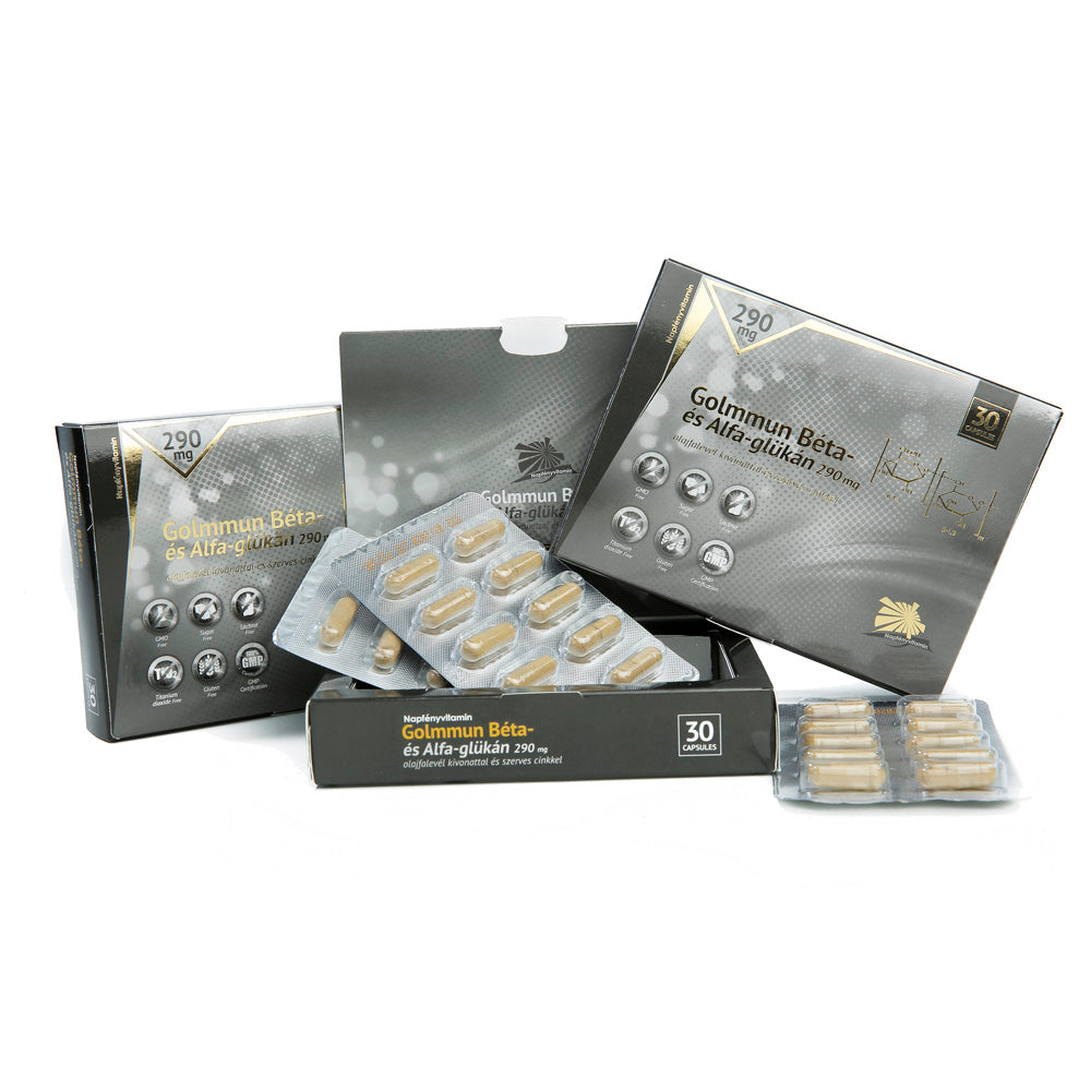Napfényvitamin GoIMMUN Béta- és Alfa-glükán 290 mg 30db