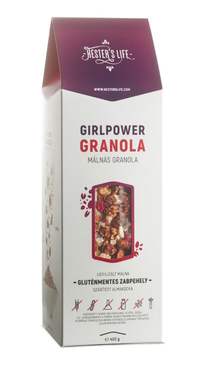 Hester's Life Girlpower Granola - Málnás granola 320 g