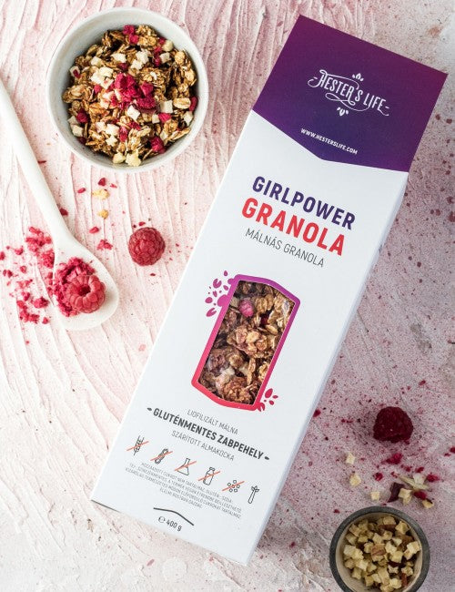 Hester's Life Girlpower Granola - Málnás granola 320 g