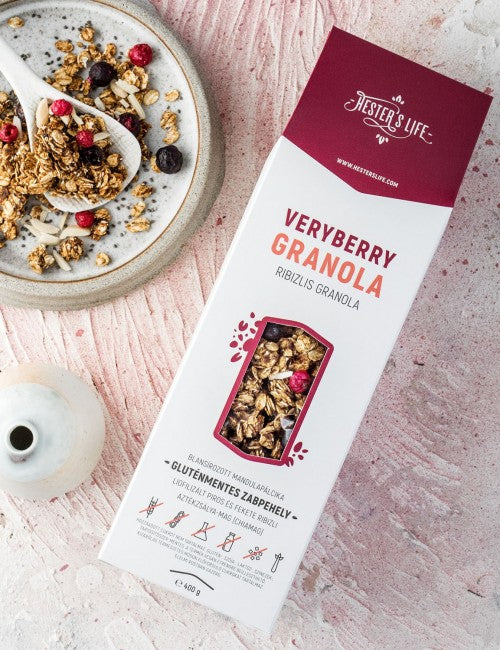 Hester's Life VerryBerry Ribizlis granola 320 g