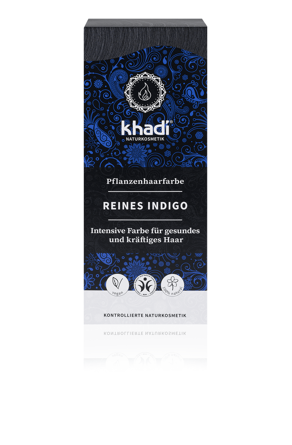 Khadi Hajfesték Por Kékesfekete-indigó 100 g