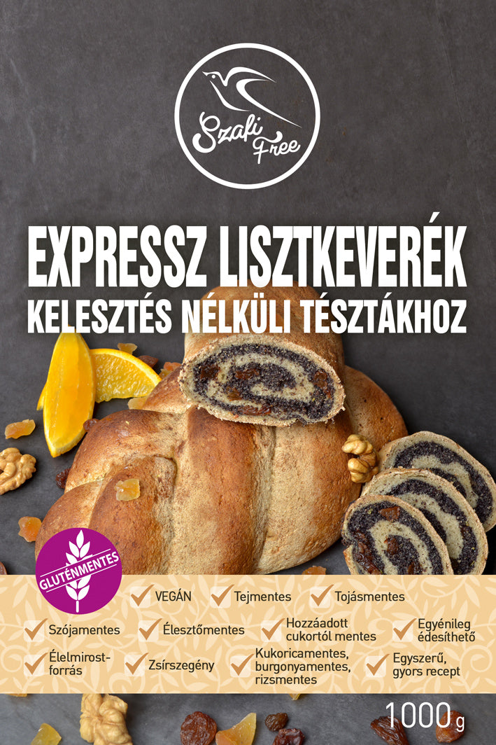 Szafi Free Expressz Lisztkeverék Kelesztés Nélküli Tésztához 1000 g