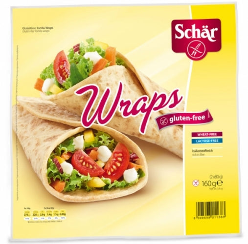Schar Gluténmentes Wraps Tortilla Lap 160g