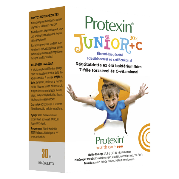 Protexin Junior +C 30 db rágótabletta