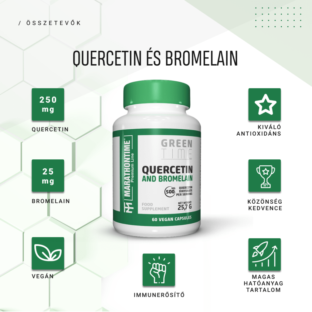 Marathontime Quercetin és Bromelain 60db