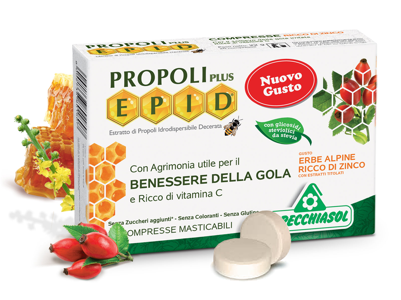 Natur Tanya® Specchiasol Propolisz szopogatós tabletta cinkkel dúsítva 20 db