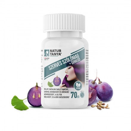 Naturtanya Szerves Szőlőmag kapszula 70db