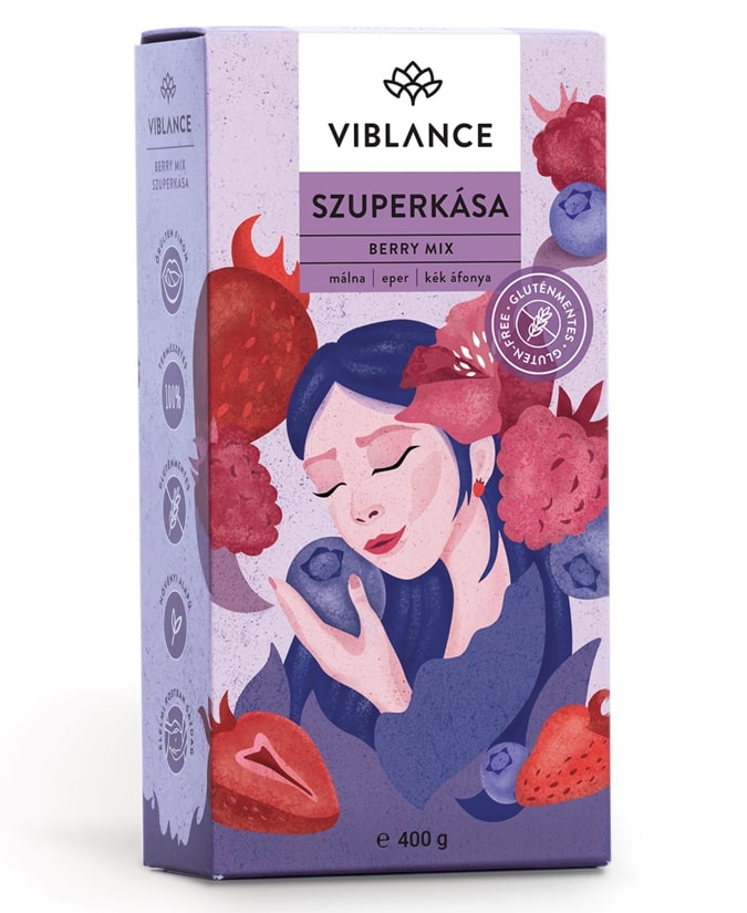 Viblance Berry Mix Zabkása Szuperkása 400g