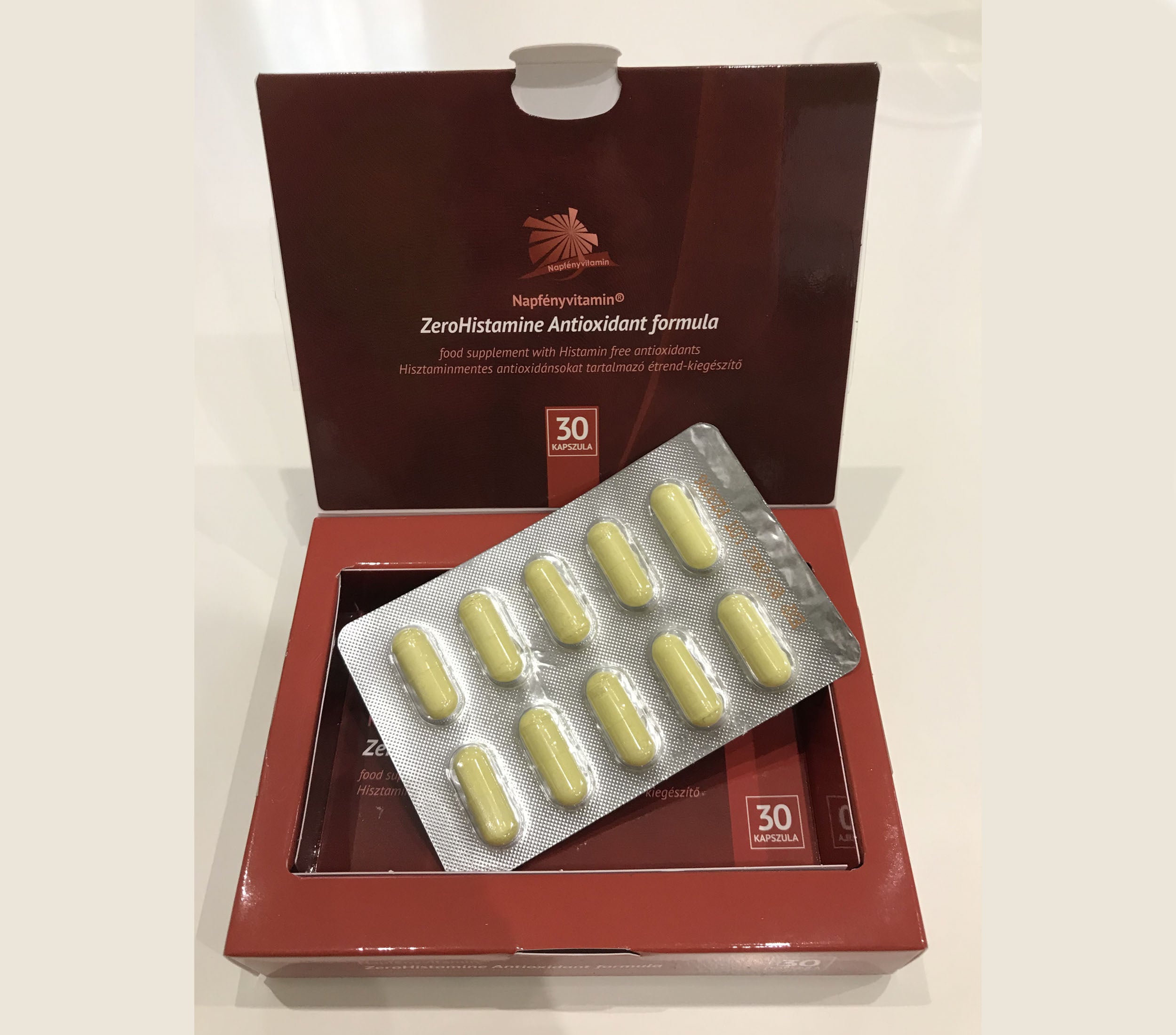 Napfényvitamin ZeroHistamine Antioxidáns formula 30db