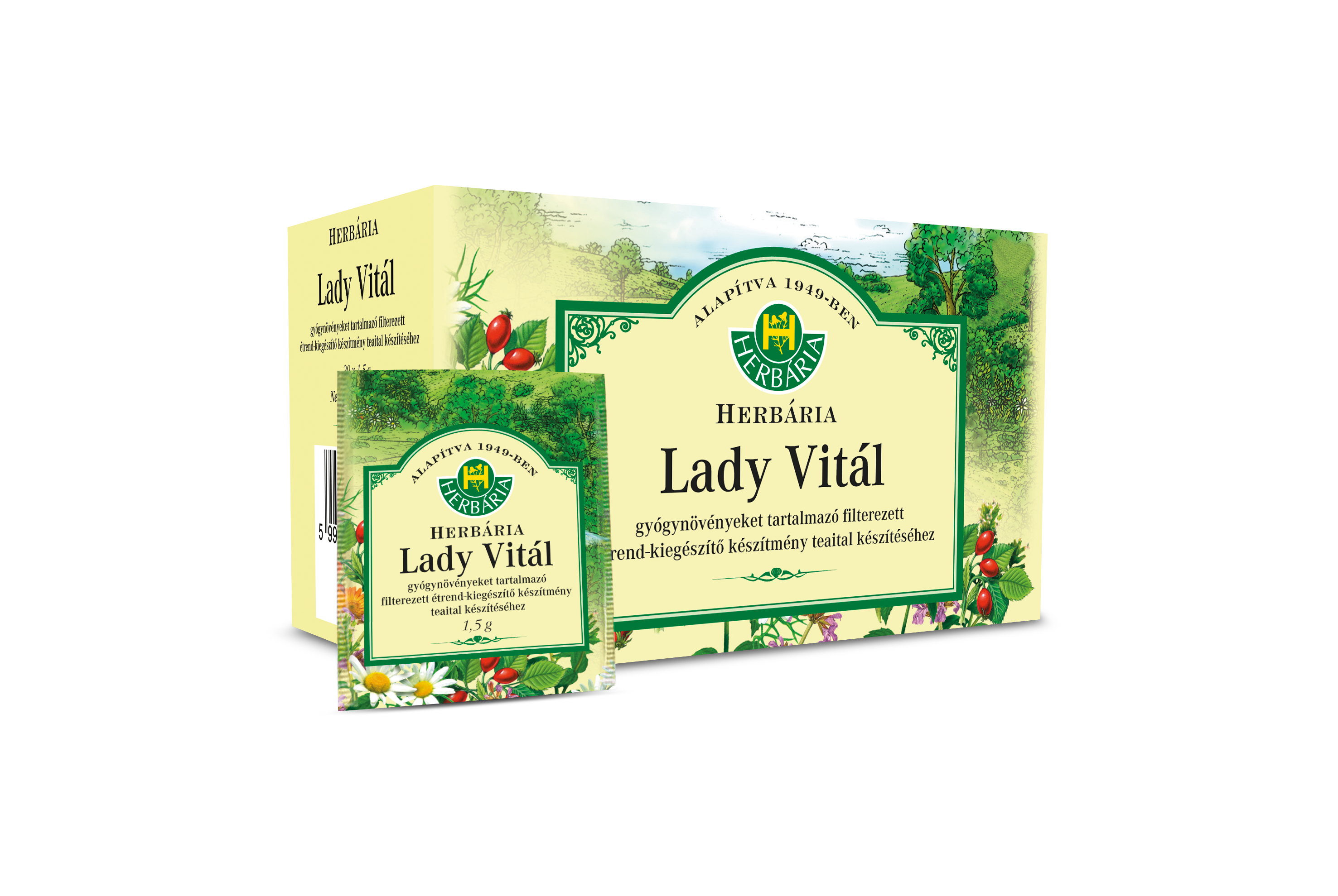 HERBÁRIA LADY VITÁL TEA FILTERES ( 20 filter )