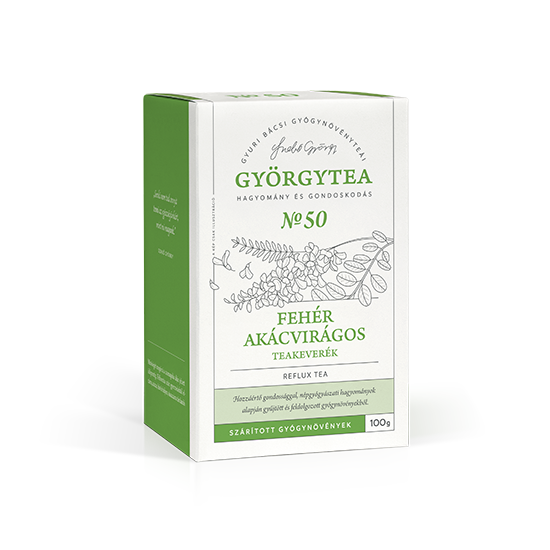 GYÖRGYTEA Fehér akácvirágos teakeverék (Reflux tea) 100g
