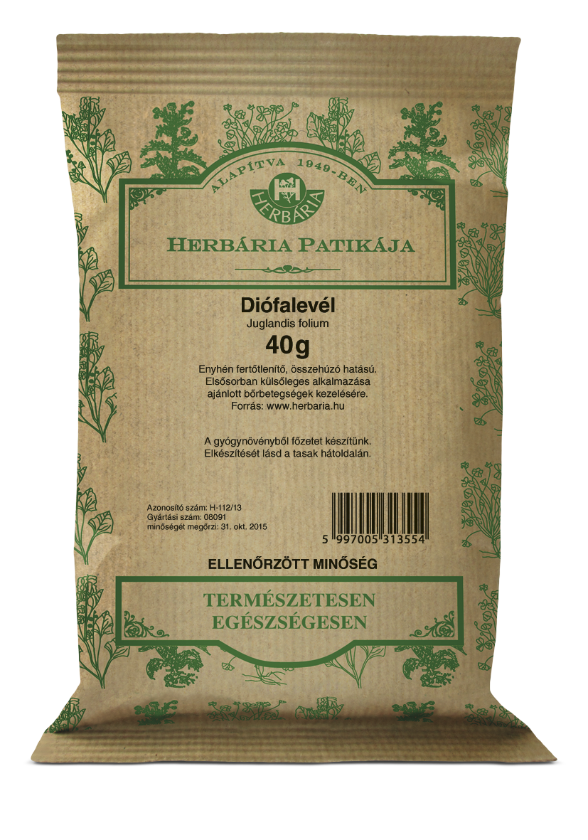 HERBÁRIA DIÓFALEVÉL TEA  ( 40 g )