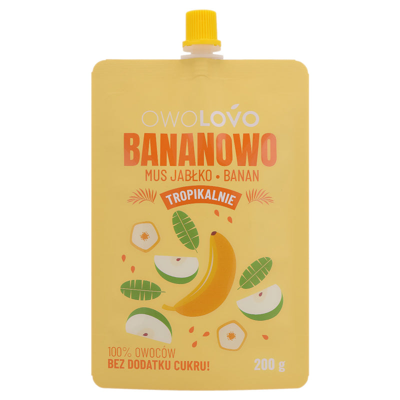 Owolovo 100% gyümölcspüré Alma-banán 200g