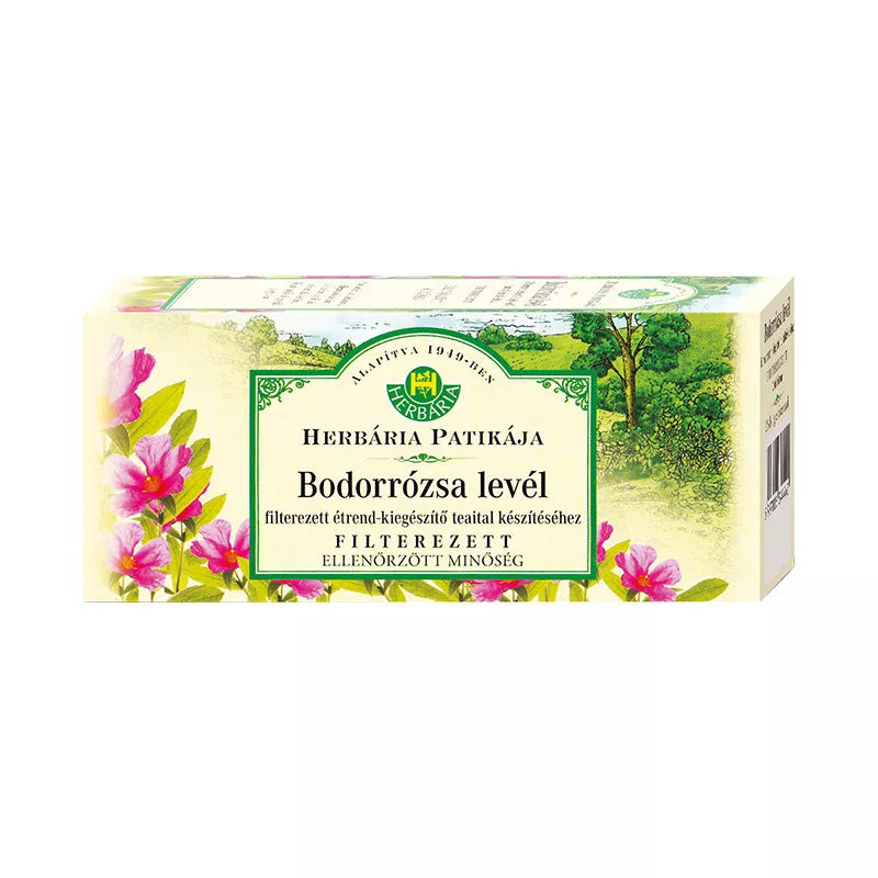 HERBÁRIA BODORRÓZSA LEVÉL FILTERES   ( 25 filter )