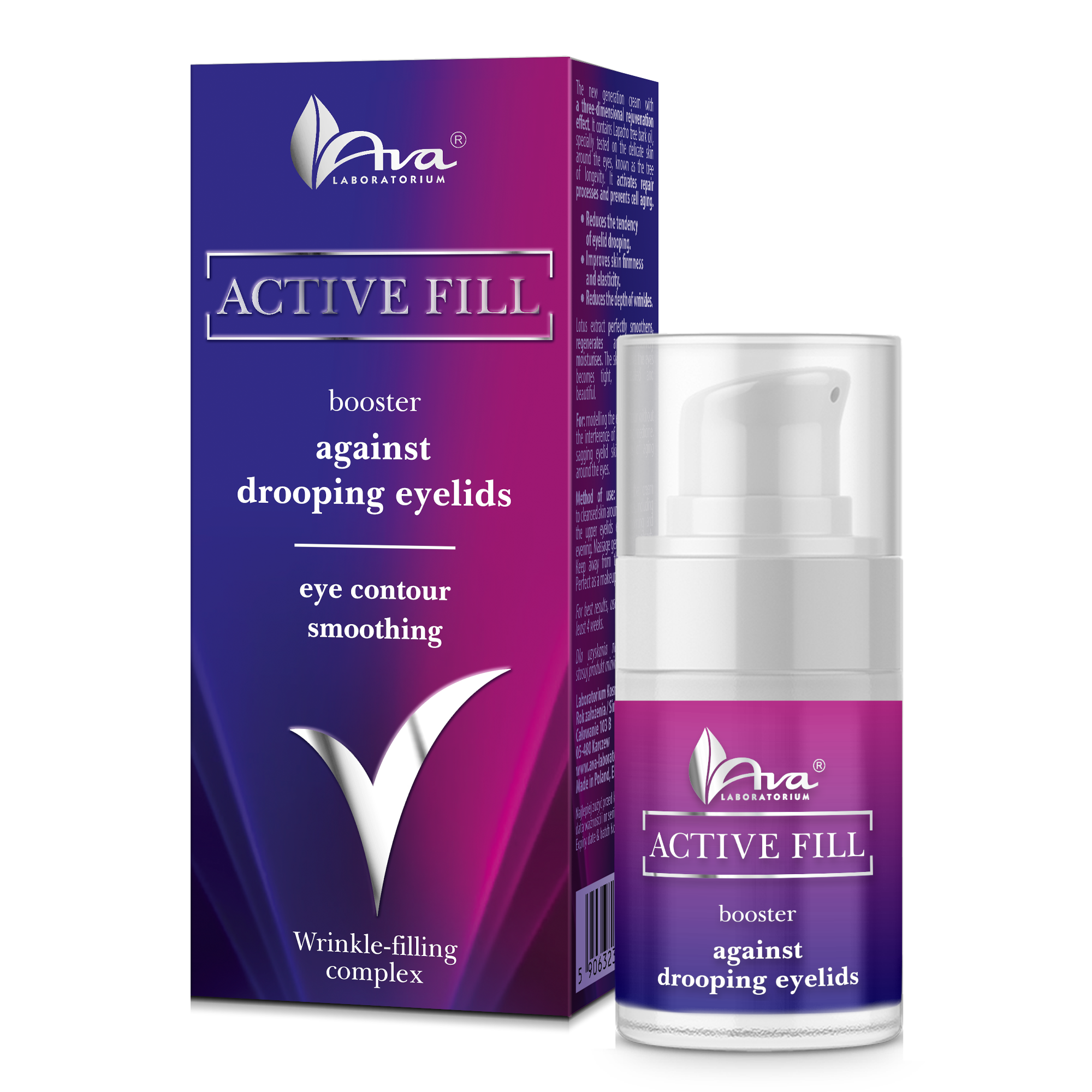 Active Fill Lifting hatású és bőrkisimító Szemránc Booster Krém 15ml