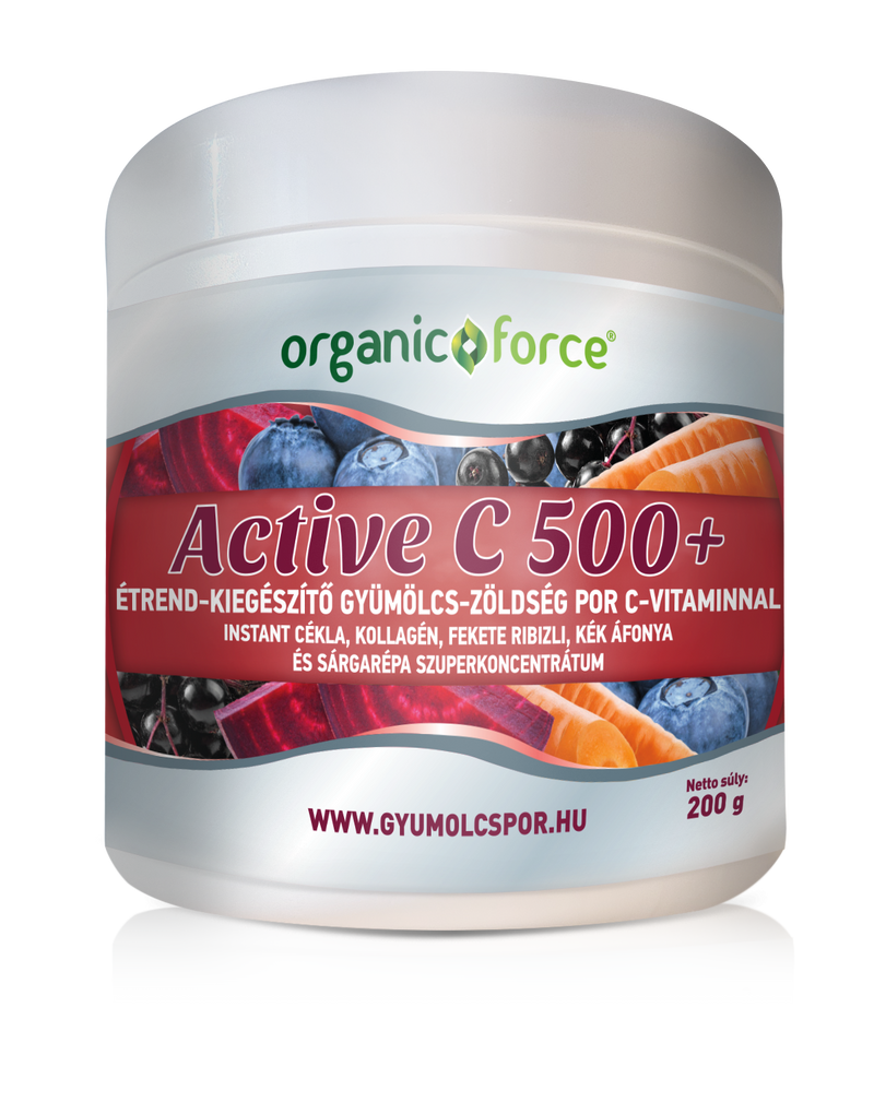 ORGANIC FORCE ACTIVE C 500+ GYÜMÖLCS-ZÖLDSÉG POR ( 200g )