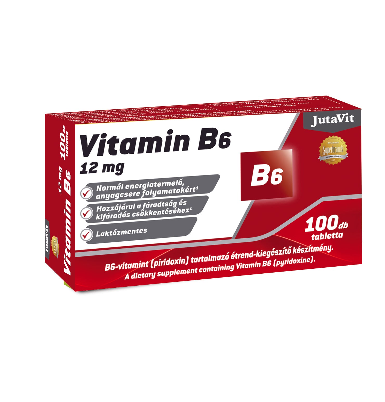 Jutavit B - 6 vitamin tabletta  12mg ( 100db )