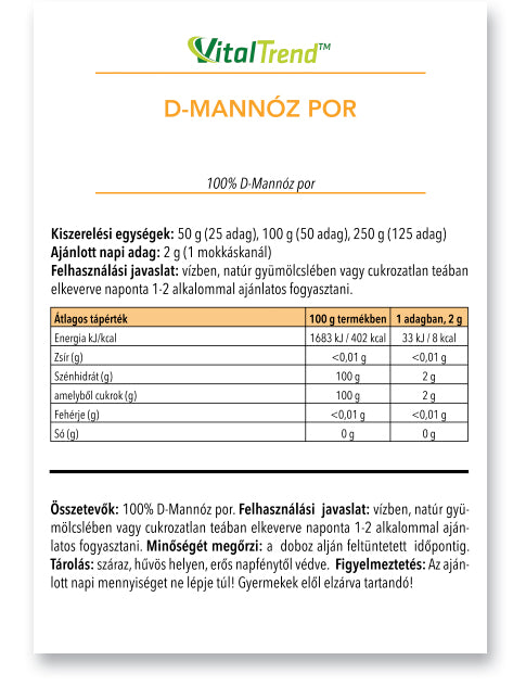 Vitaltrend D-Mannóz por 100g