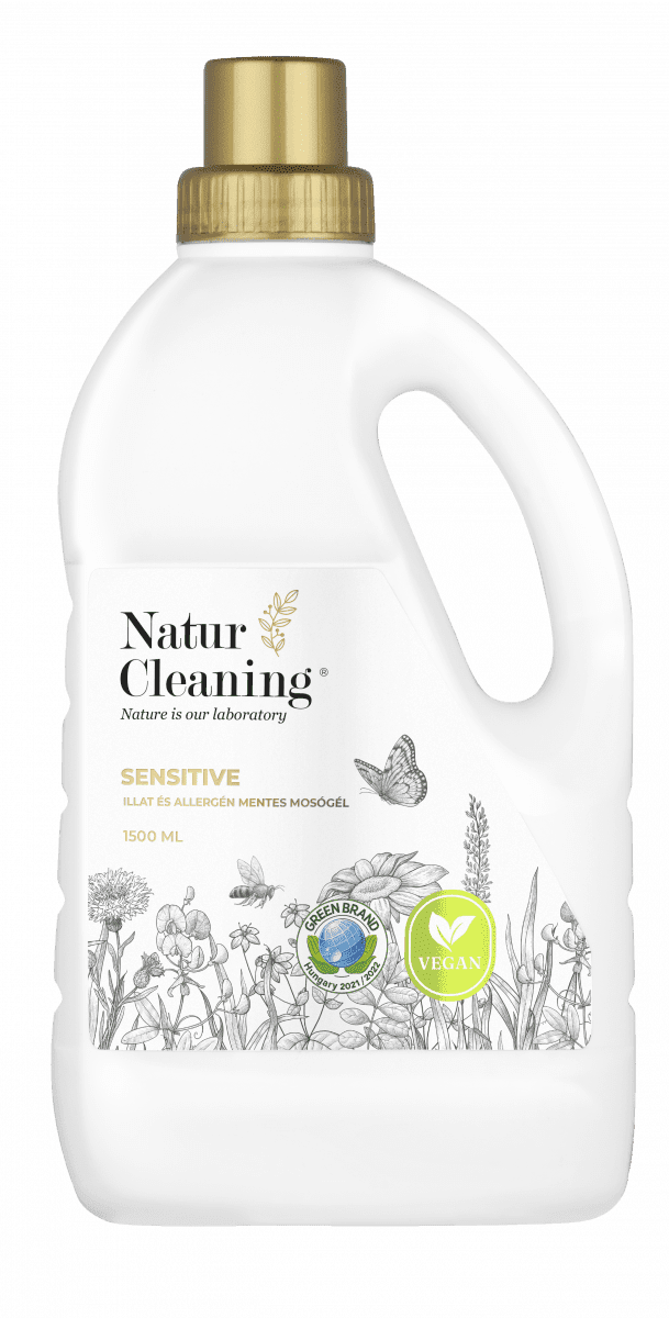 Naturcleaning Sensitive Illat,- és allergénmentes mosógél 1500ml