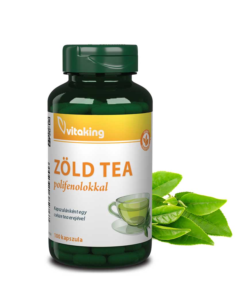 Vitaking zöld tea kapszula ( 100db )