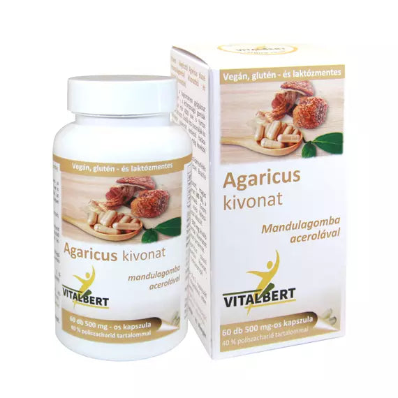 Vitalbert Agaricus - mandulagomba kivonat kapszula ( 60db )