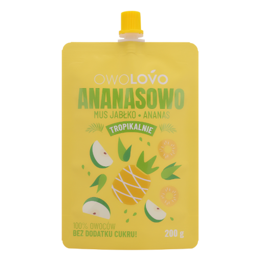 Owolovo ananászos trópusi gyümölcspüré 200 g