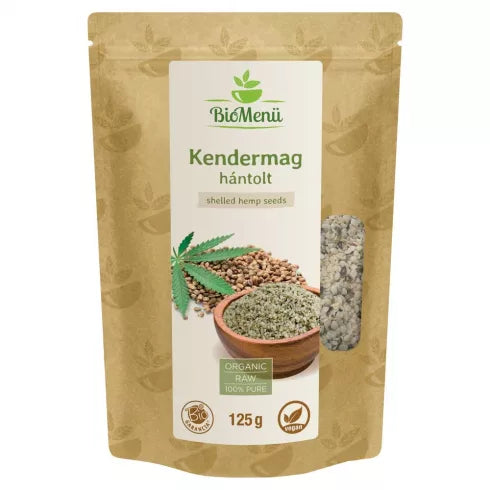 BIOMENÜ BIO HÁNTOLT KENDERMAG 125g