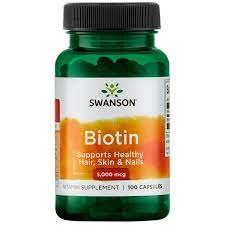 Swanson Biotin kapszula 5000 mcg / 100 db