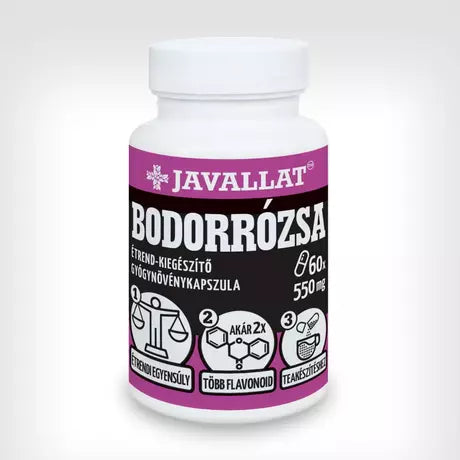 JAVALLAT BODORÓZSA LEVÉL KAPSZULA 60db