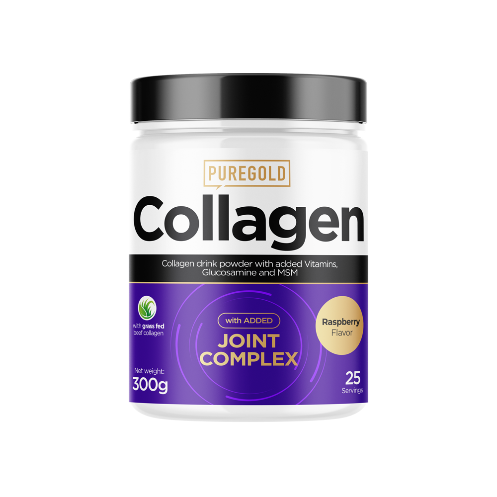 Puregold Collagen Marha + Joint Complex kollagén italpor - 300g málna
