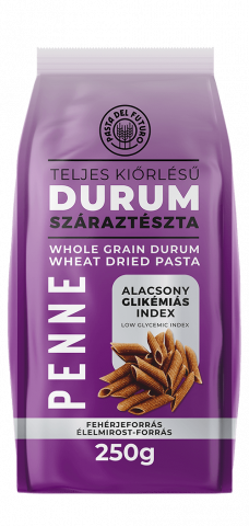 Famíliatészta teljes kiőrlésű durum penne 250 g